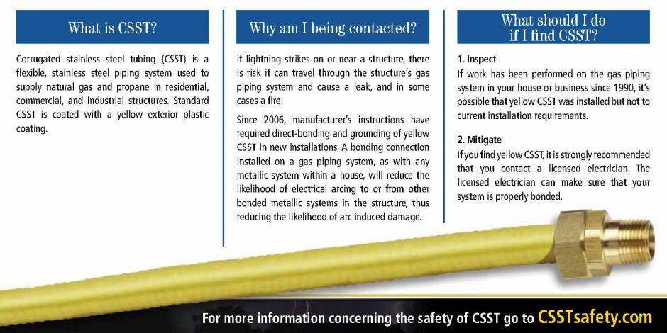 Yellow CSST Safety Campaign disb
