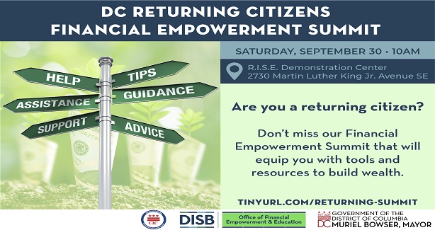 DC Returning Citizens Empowerment Summit Invitation